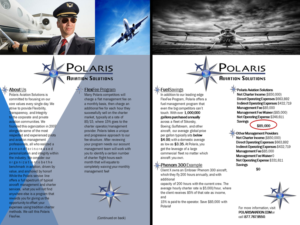 Flyer-Design von GCs Custom Graphics & Ts für Polaris Aviation Solutions | Design: #6936222