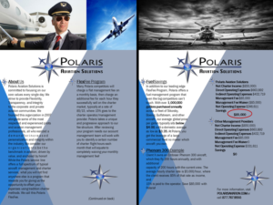 Flyer-Design von GCs Custom Graphics & Ts für Polaris Aviation Solutions | Design: #6936227