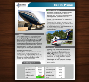 Flyer Design by dayzign for Polaris Aviation Solutions | Design: #6957551