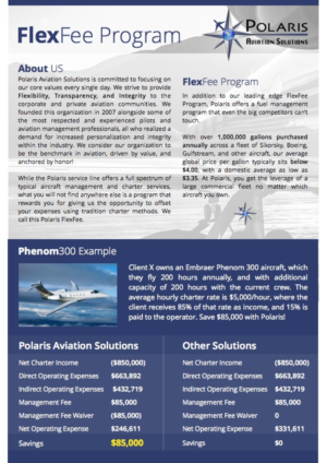Flyer-Design von Bluekat für Polaris Aviation Solutions | Design: #6941394