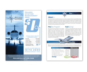 Flyer Design by at-as for Polaris Aviation Solutions | Design: #6980174