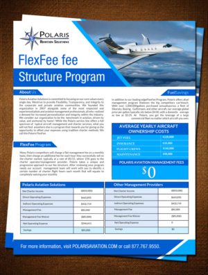 Flyer Design by debdesign for Polaris Aviation Solutions | Design #6941183