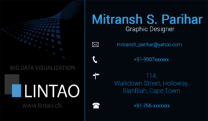 Business Card Design by Mitransh for Lintao SA | Design: #7041633