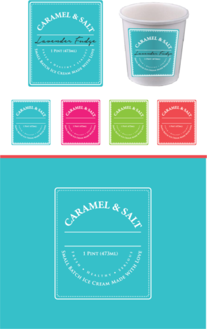Diseño de Empaque por INNOVA CREATIVE para CARAMEL & SALT | Diseño: #6985000