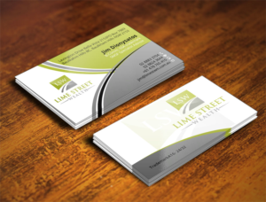 Design de Carte de Visite par Verified artistry (Design garden) pour Lime Street Wealth  | Design : #6946468