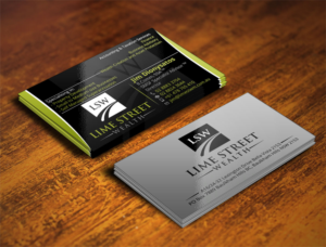 Design de Carte de Visite par Verified artistry (Design garden) pour Lime Street Wealth  | Design : #6976143