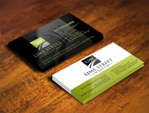 Design de Carte de Visite par Verified artistry (Design garden) pour Lime Street Wealth  | Design : #6986303