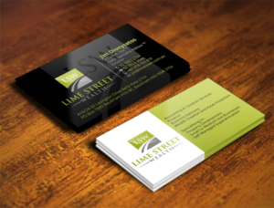 Business Card Design by Verified artistry (Design garden) for Lime Street Wealth  | Design: #6987185
