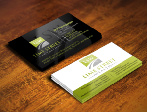 Business Card Design by Verified artistry (Design garden) for Lime Street Wealth  | Design #6987186