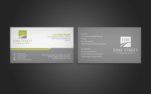 Design de Carte de Visite par upwork pour Lime Street Wealth  | Design : #6960786