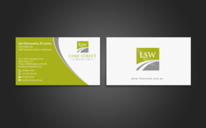 Business Card Design by chandrayaan.creative for Lime Street Wealth  | Design: #6945160