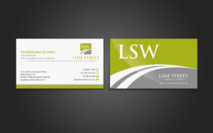 Business Card Design by chandrayaan.creative for Lime Street Wealth  | Design: #6945161