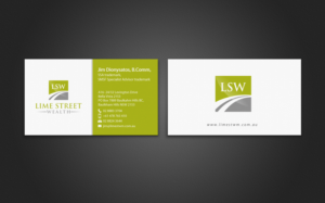 Business Card Design by chandrayaan.creative for Lime Street Wealth  | Design: #6945164