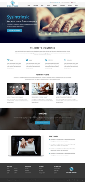 Web Design par pb pour Sysintrinsic | Design : #6960585