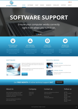 Web Design par pb pour Sysintrinsic | Design : #6960587