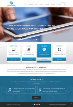 Web Design par pb pour Sysintrinsic | Design : #6971040