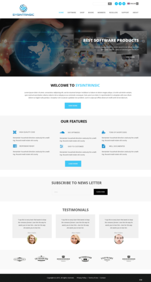 Web Design par pb pour Sysintrinsic | Design : #6971041