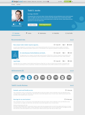 Web Design by Bradley Thornton for DesignCrowd LLC | Design: #7105049