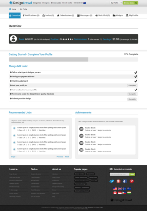 Web Design by Sujit Banerjee for DesignCrowd LLC | Design: #6975700