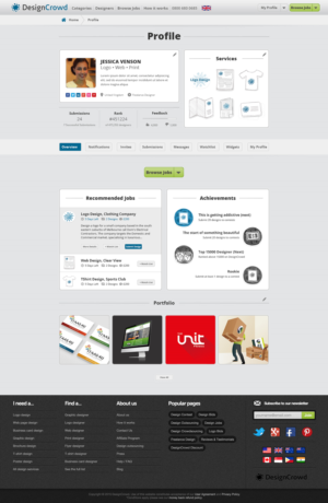 Web Design by hayleydesigns for DesignCrowd LLC | Design: #6982495