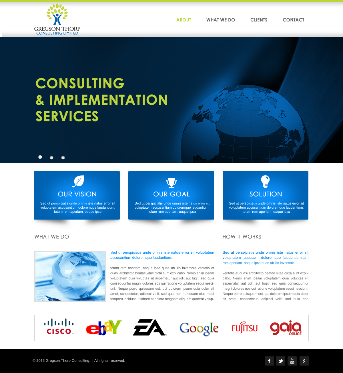 Web Design by DIO for Gregson Thorp Consulting Limited | Design #1935778