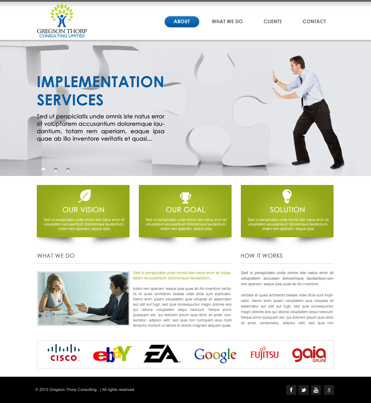 Web Design par DIO pour Gregson Thorp Consulting Limited | Design #1935784