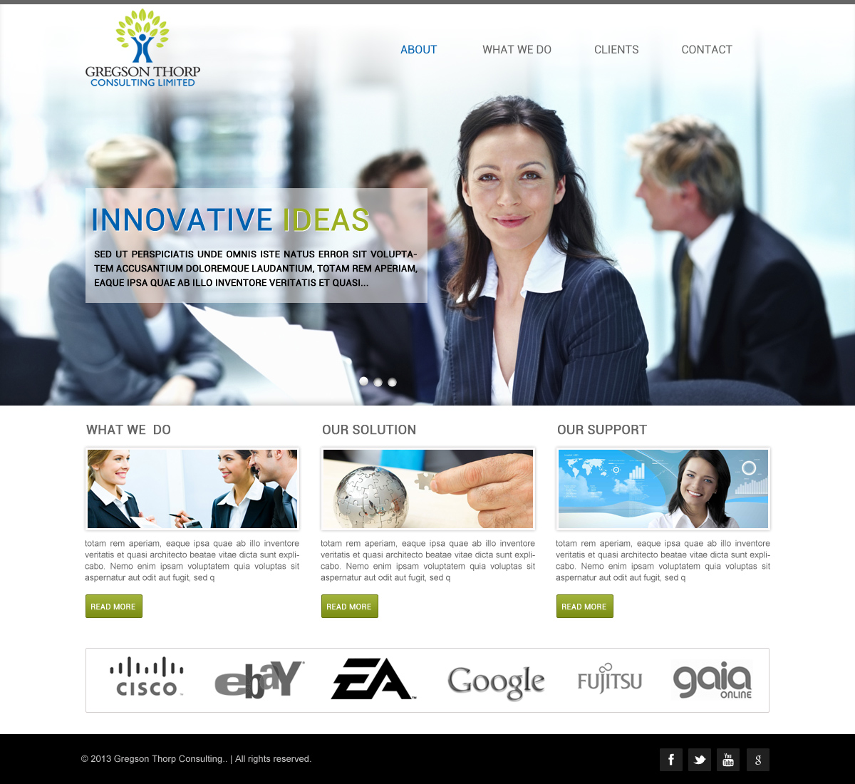 Web Design by DIO for Gregson Thorp Consulting Limited | Design #1935809