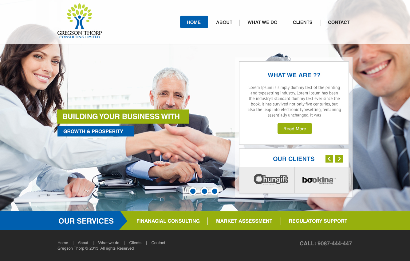 Web Design par Empireweb pour Gregson Thorp Consulting Limited | Design #1936484