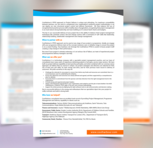 CoolHarbour a Unified Communications company requires 6 brochures (5 services and 1 company overview | Brochure Design by Mulugeta