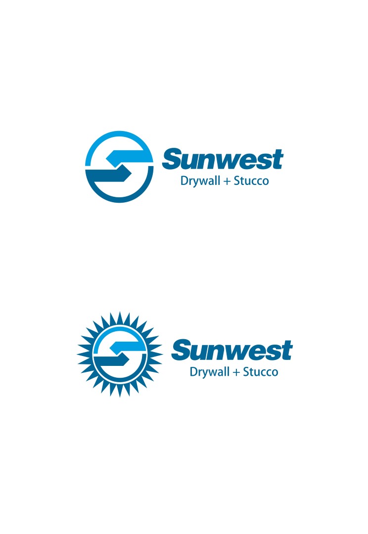 Logo Design by alok bhopatkar for Sunwest Drywall & Stucco | Design #1828736