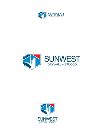 Logo Design by alok bhopatkar for Sunwest Drywall & Stucco | Design: #1850267