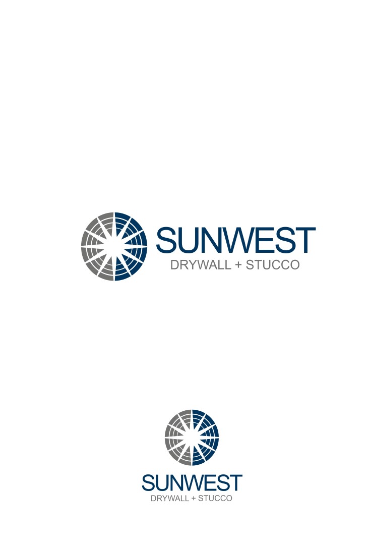 Logo Design by alok bhopatkar for Sunwest Drywall & Stucco | Design #1850290