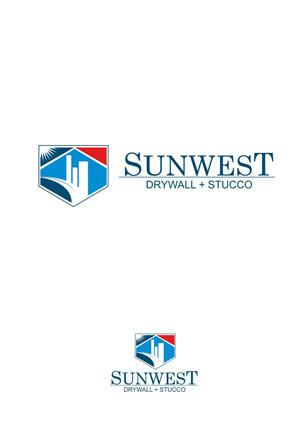 Logo Design by alok bhopatkar for Sunwest Drywall & Stucco | Design: #1850356
