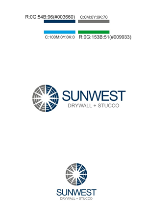 Logo Design by alok bhopatkar for Sunwest Drywall & Stucco | Design: #1861216
