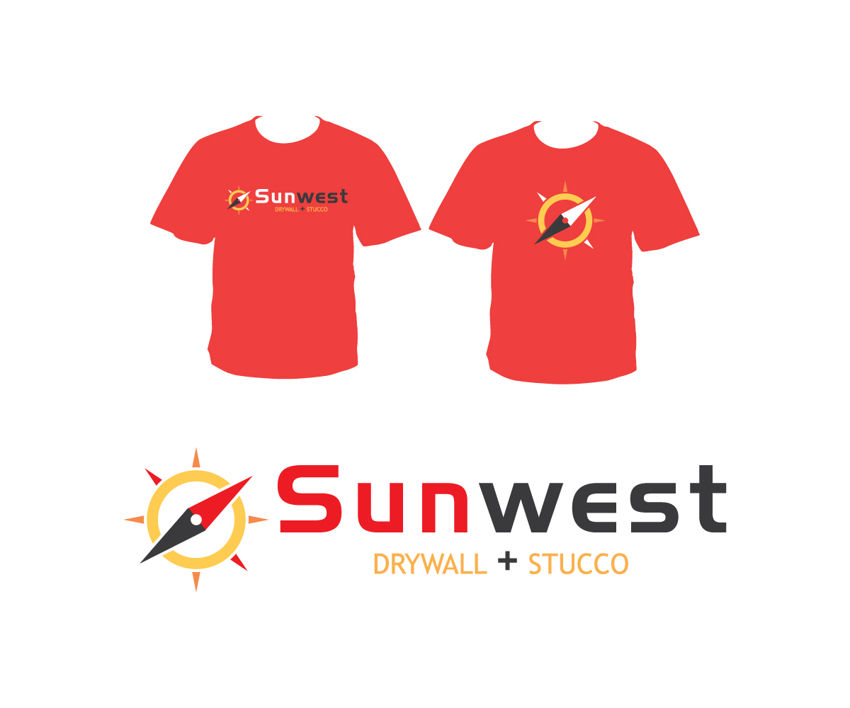 Logo Design by Crest Logo Designs for Sunwest Drywall & Stucco | Design #1819420