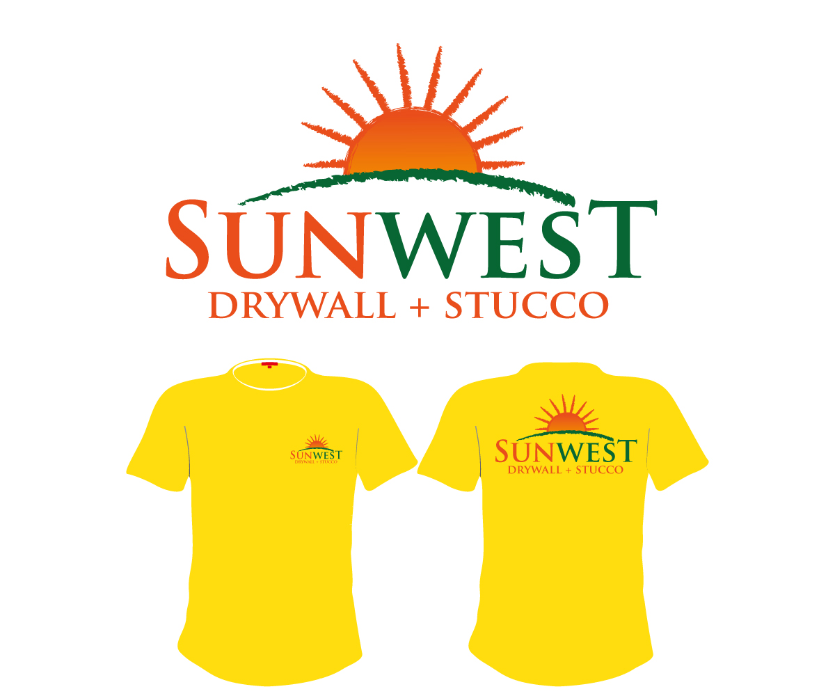 Logo Design by Crest Logo Designs for Sunwest Drywall & Stucco | Design #1822987