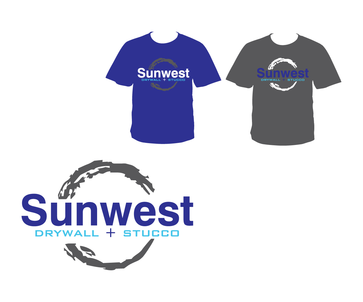 Logo Design by Crest Logo Designs for Sunwest Drywall & Stucco | Design #1824506