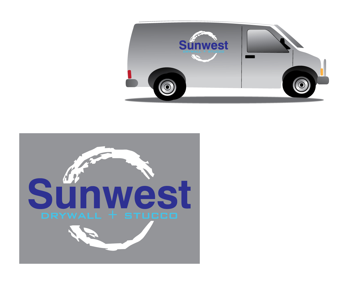 Logo Design by Crest Logo Designs for Sunwest Drywall & Stucco | Design #1824516