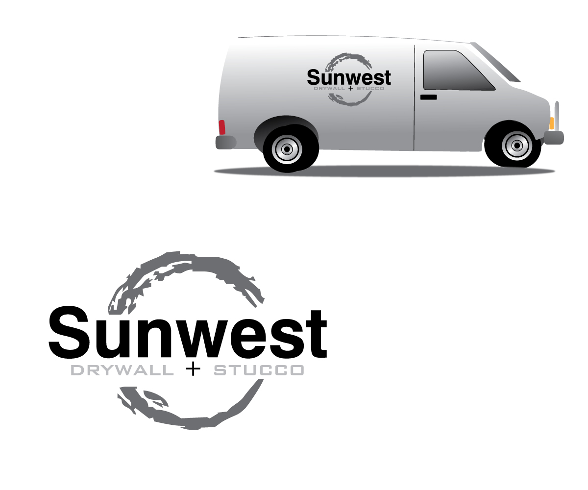 Logo Design by Crest Logo Designs for Sunwest Drywall & Stucco | Design #1824522