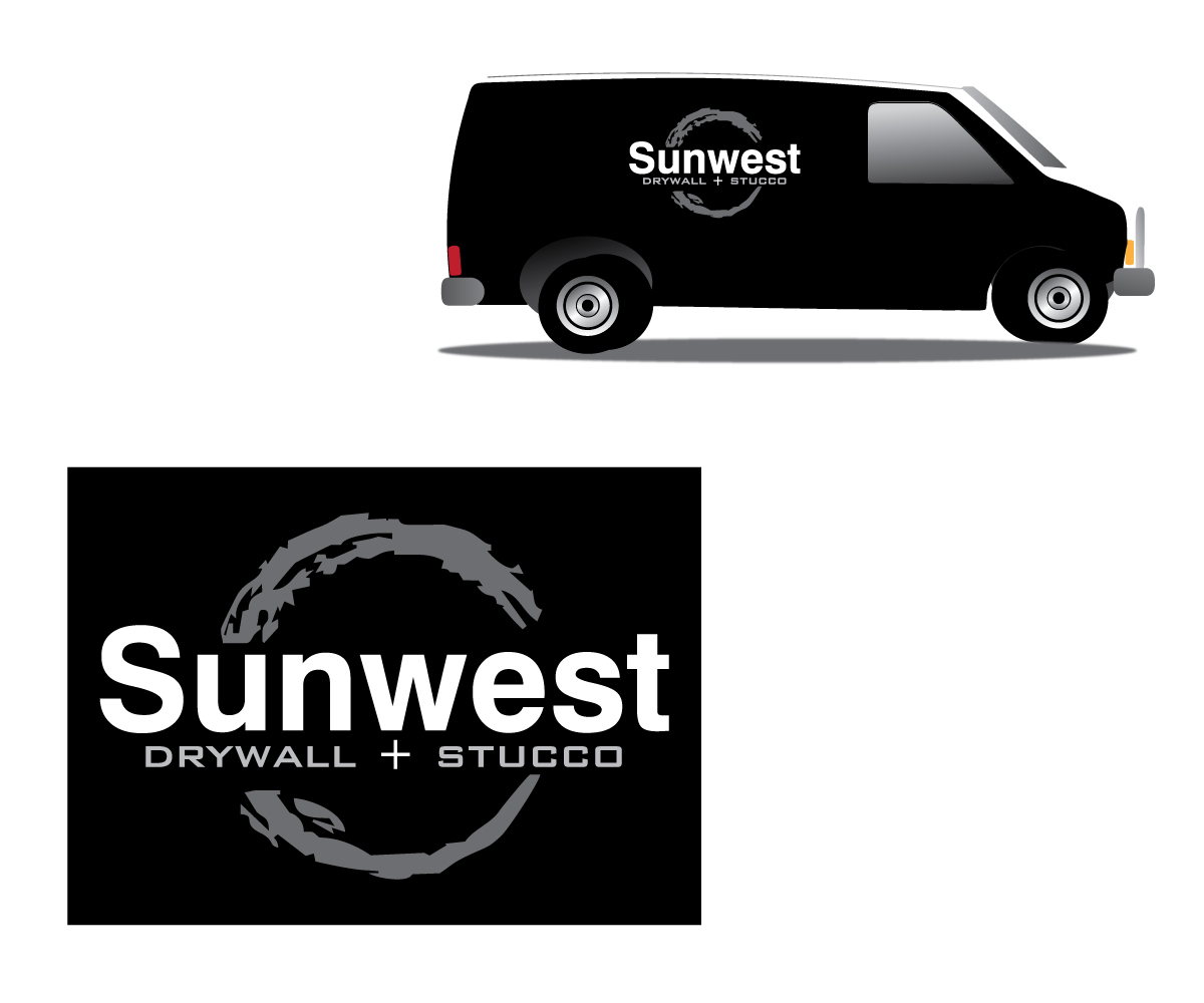 Logo Design by Crest Logo Designs for Sunwest Drywall & Stucco | Design #1824524