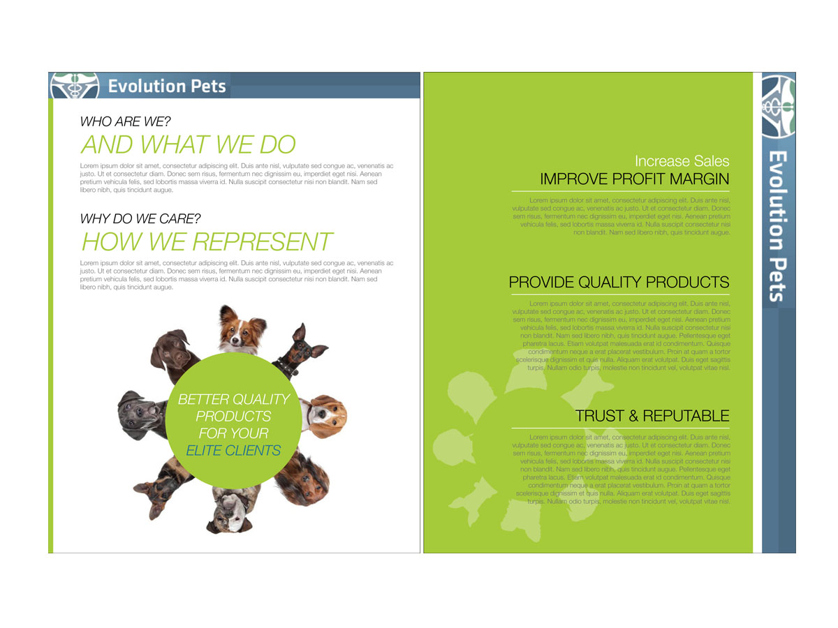 Brochure Design by Wanderlus for Evolution Pet Supply | Design #1826152
