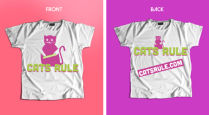 Need Cool Cat for Cats Rule Tee Shirt Design | T-shirt Design by Irina 