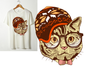 Need Cool Cat for Cats Rule Tee Shirt Design | T-shirt Design by Heydale