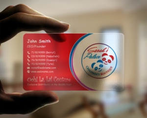 Sarah's Palace, Children's Boutique | Business Card Design by chandrayaan.creative
