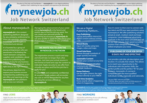 Flyer Design Project for a new employment site | Diseño de Flyer por Atvento Graphics