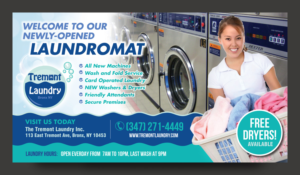 Postkarten-Design von rkailas für Tremont Laundry | Design: #7044449