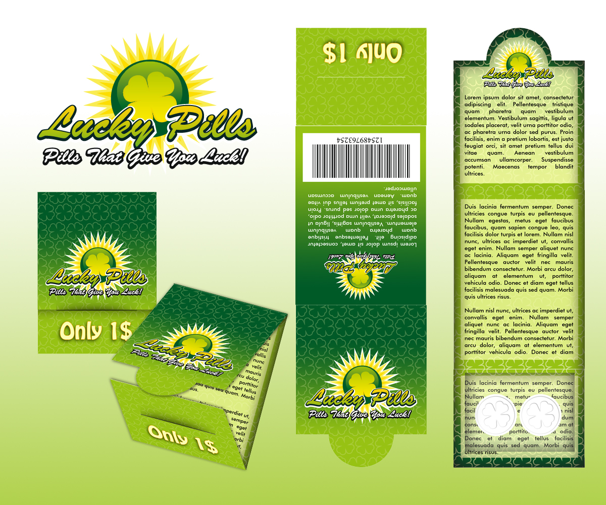 Packaging Design by Sergio Medina for LuckyPills | Design #1860789