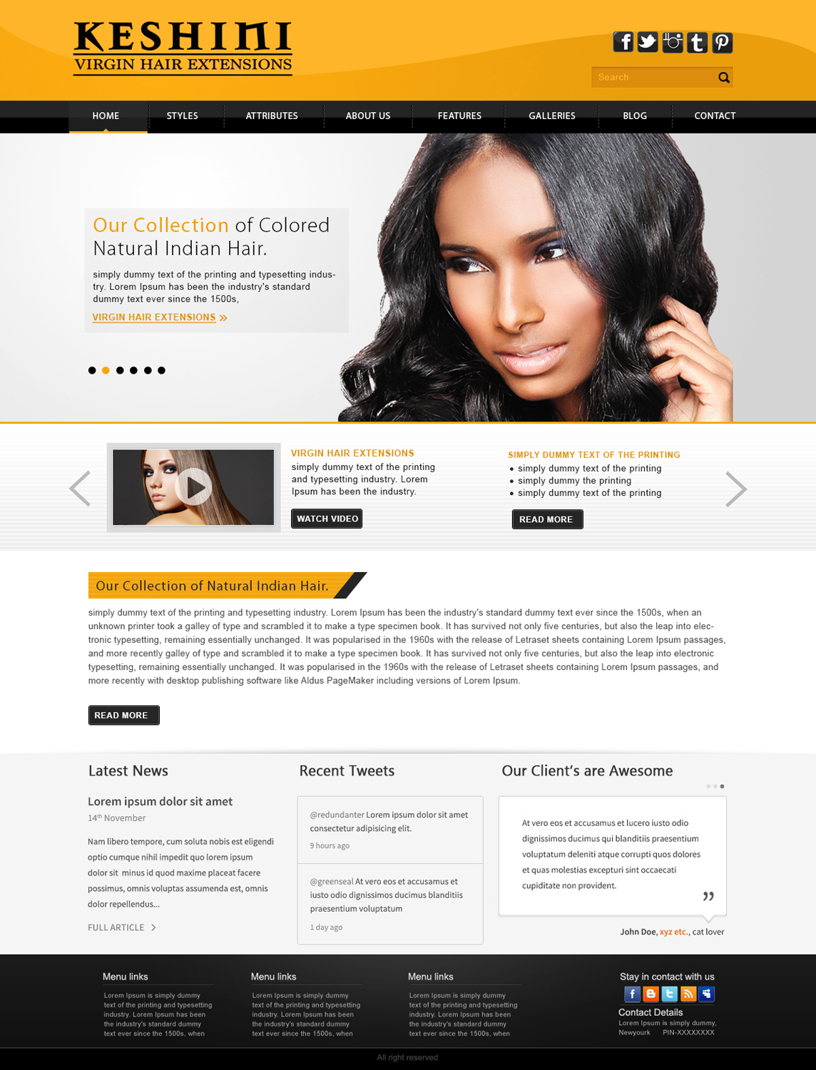 Wordpress Design by webxvision for this project | Design #1803144
