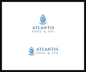Logo Design by Roy for Atlantis Pool/Spa Service&Repair LLC | Design: #7213013