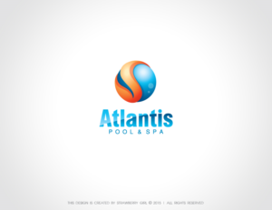 Logo Design by Strawberry Girl for Atlantis Pool/Spa Service&Repair LLC | Design: #7027220